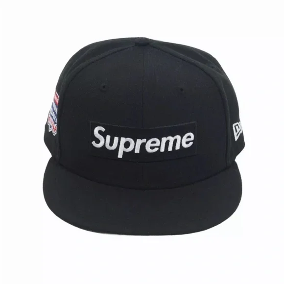 H768 NEWERA×Supreme OPENING DAY 2021 Supreme New Era Box Logo Opening Day 2021 Black Fitted Hat